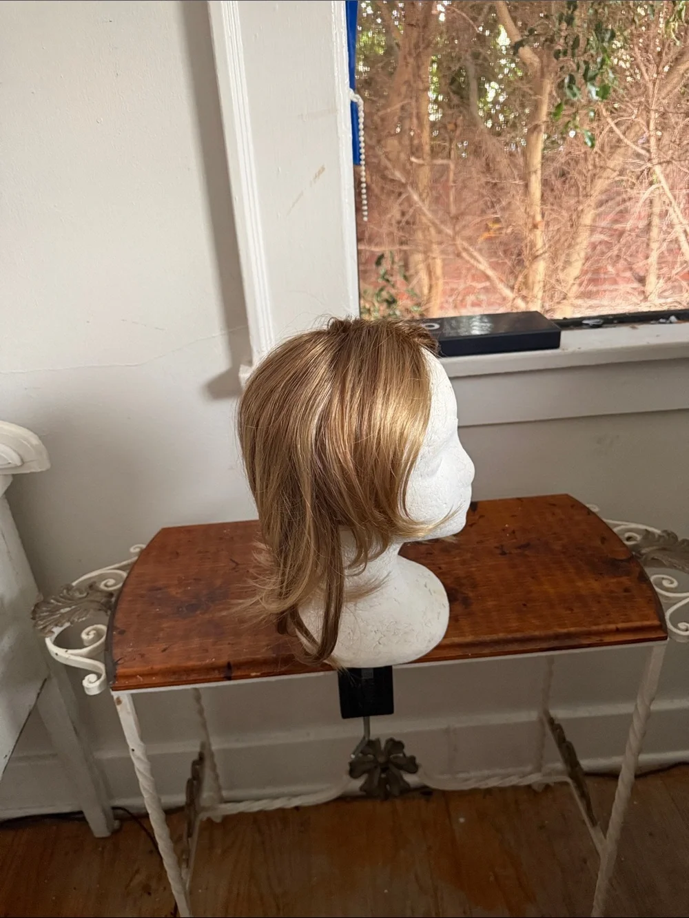 #313 Blonde Short Layered Women's Topper- Light Golden Blonde